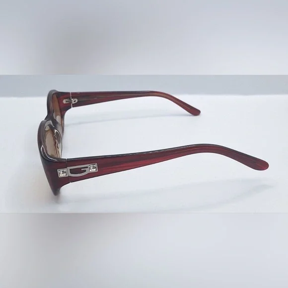 Guess GU6225 Burgundy Oval Sunglasses Frames Only - Picture 5 of 8